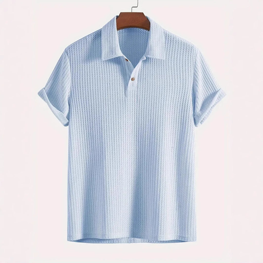 Herren Hemd Kurzarm Strick Raute – Bild 11 | LuxeStyle