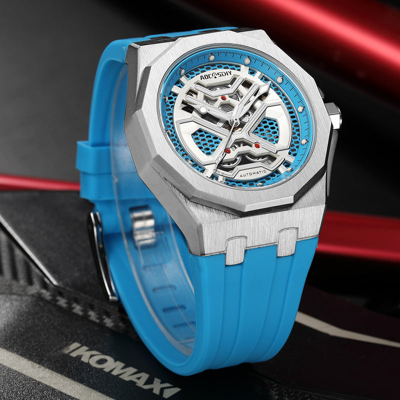 Mechanische Herrenuhr mit Leuchtanzeige – Ansicht 8