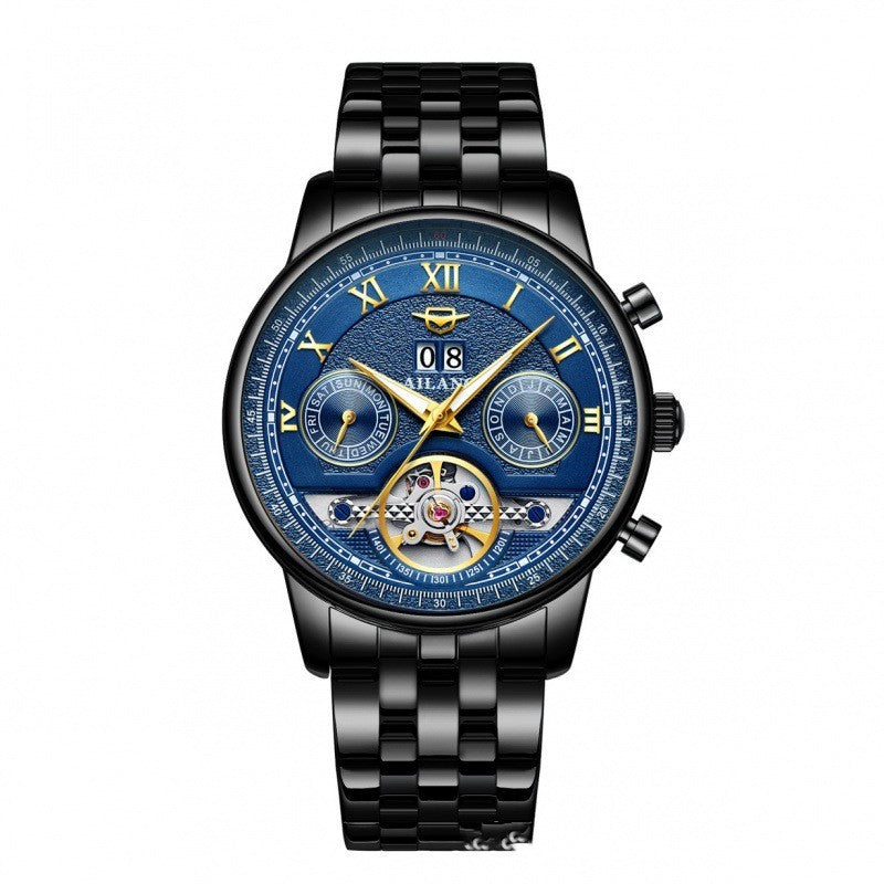Automatische Mechanische Herrenuhr Sun Moon Stars