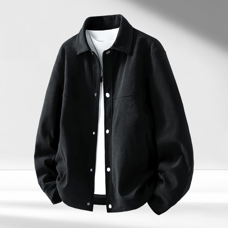 Herren Retro Übergangsjacke mit Revers – Ansicht 2