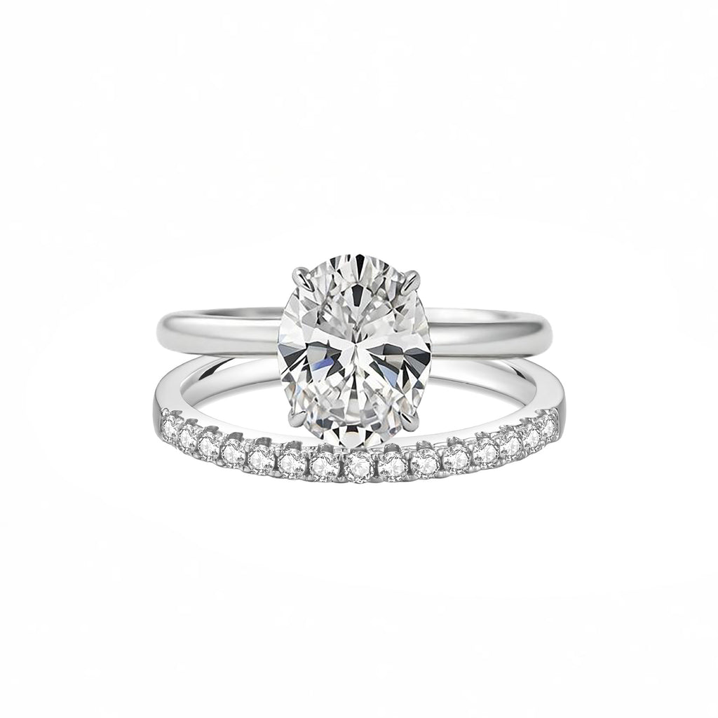 Ovaler Zirconring-Set – 2- oder 3-teilige Varianten – Bild 5 | LuxeStyle