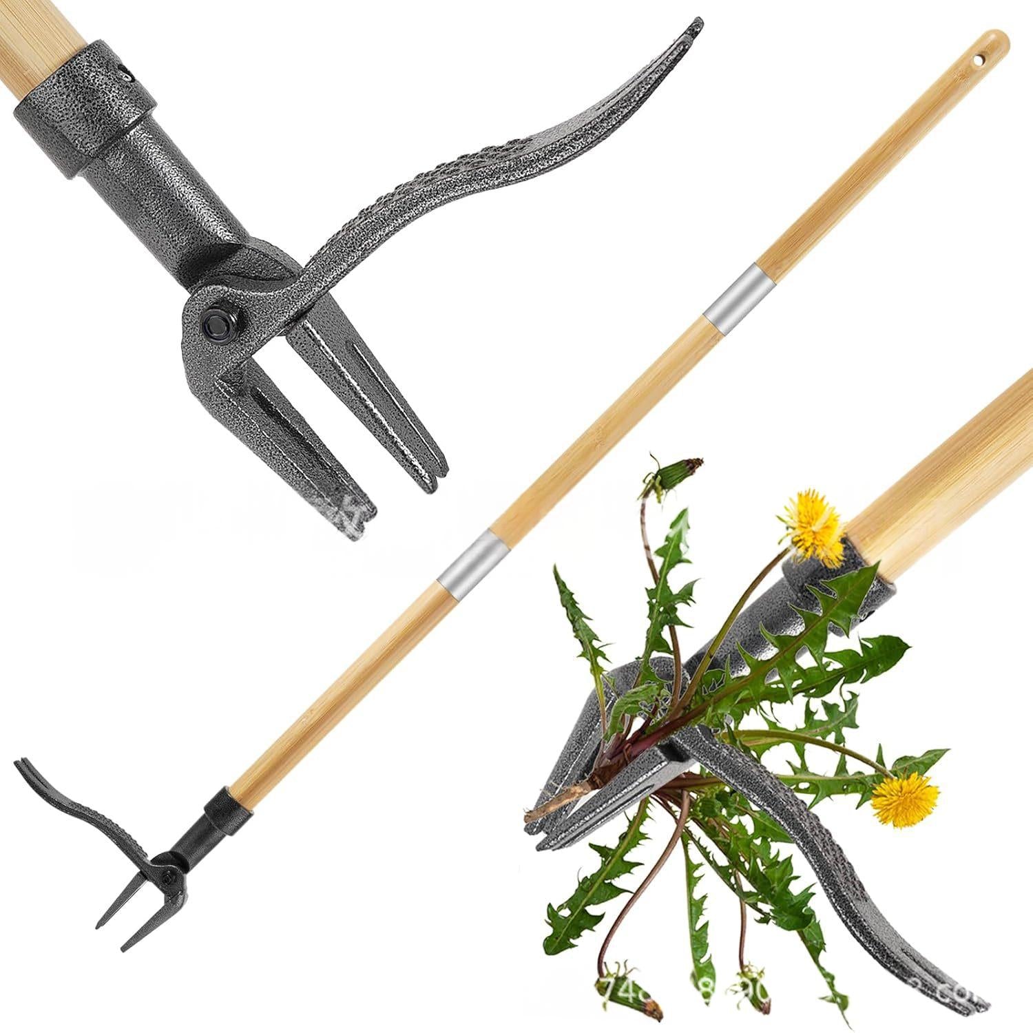3-teiliger Jäter mit Holzgriff