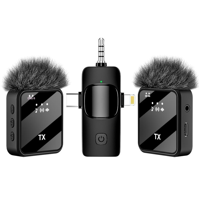 Drahtloses Mini-Lavalier-Mikrofon für Live-Streams