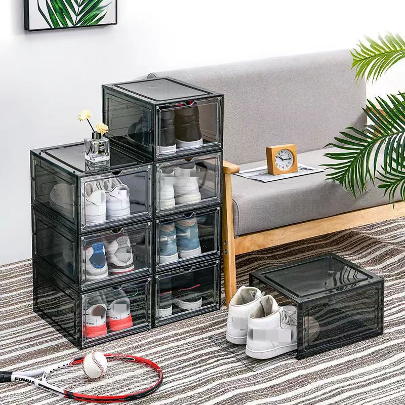 Dicke transparente Schuhbox mit Magnetverschluss