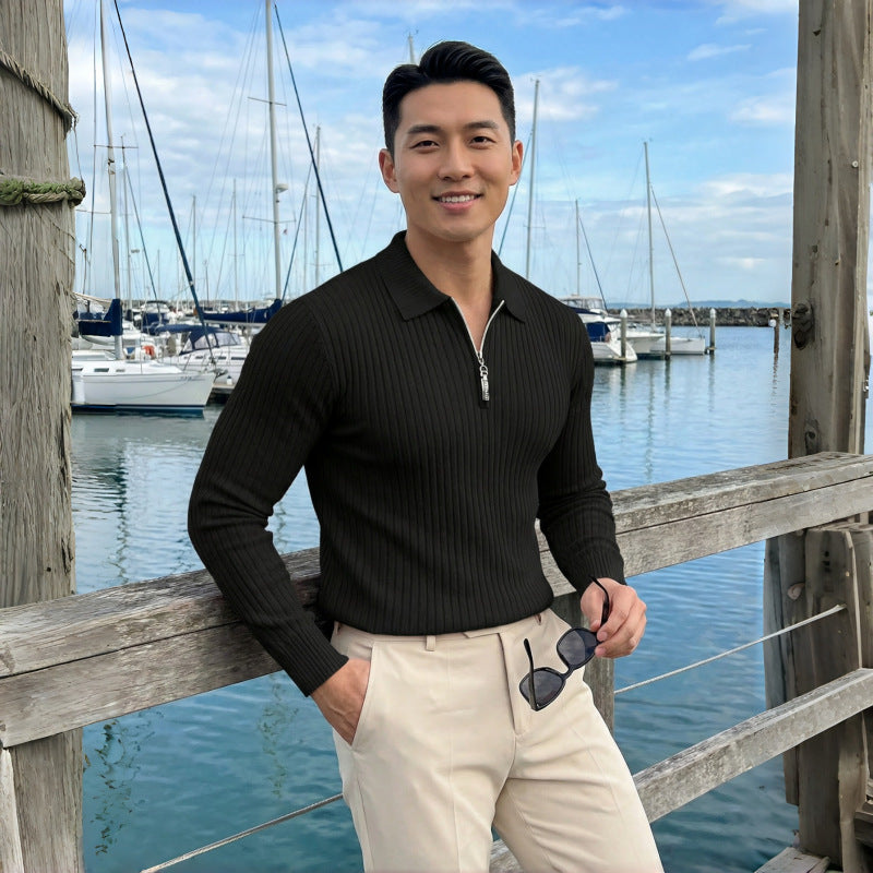Halbzip-Sweater für Herren