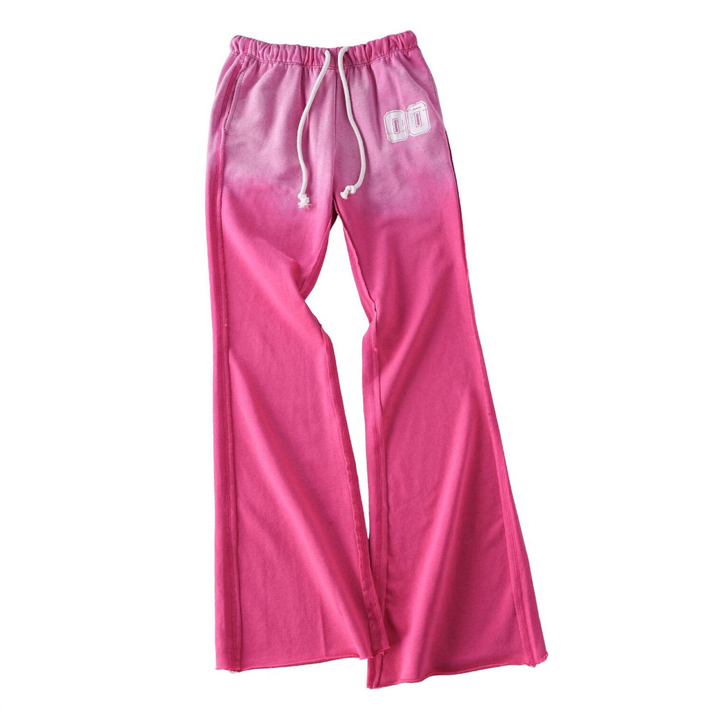 Retro-Freizeithose mit weitem Bein und Kordelzug