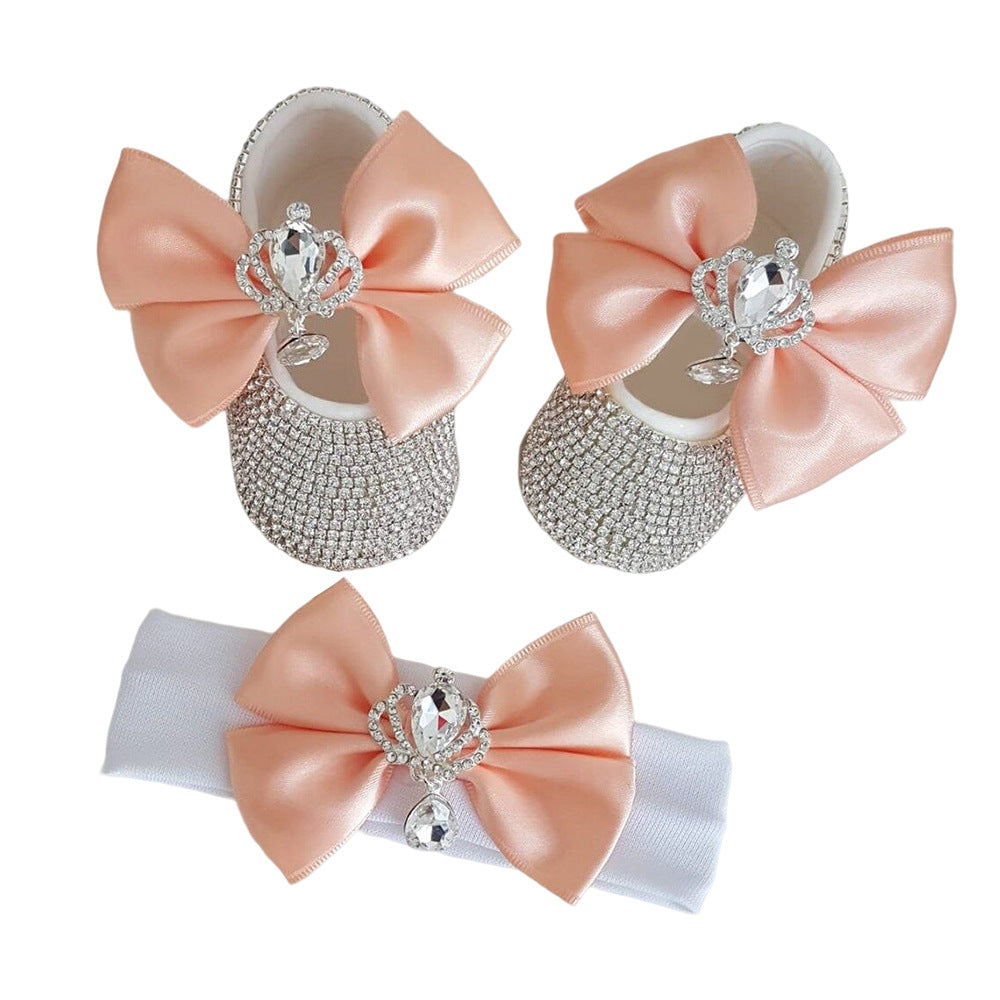 Babyschuhe mit weicher Sohle & Haube als Fotoprops