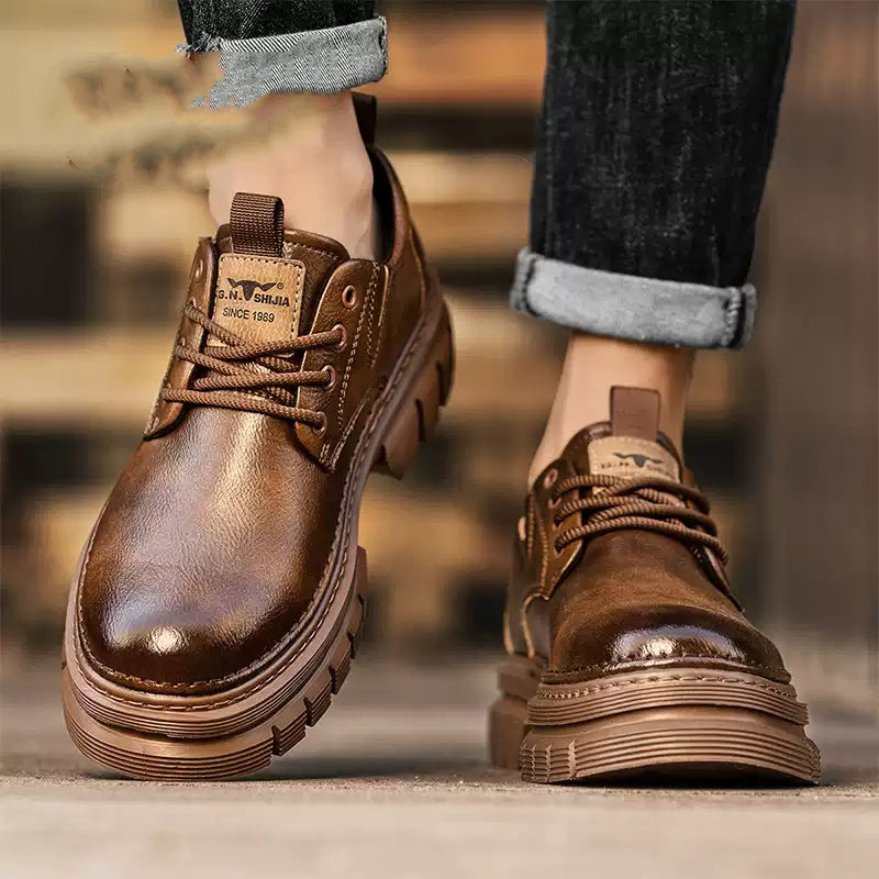 Lässige Leder-Halbschuhe für Herren | LuxeStyle