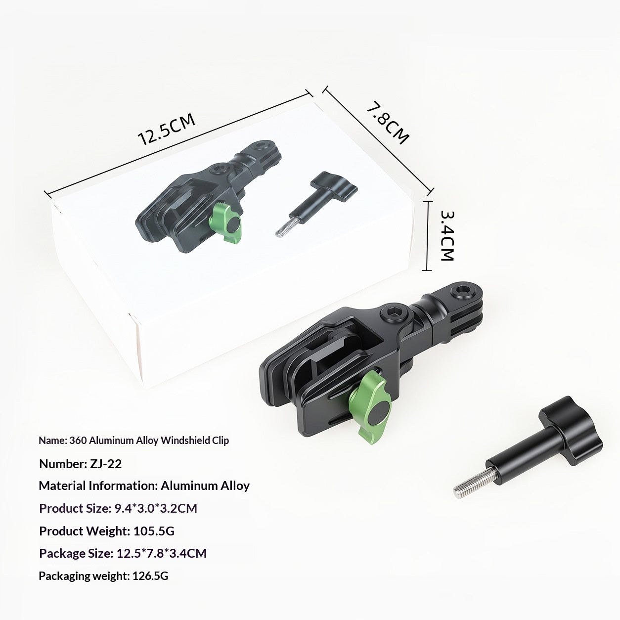 Velo-Halterung aus Aluminium für Filmaufnahmen