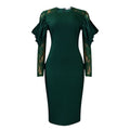 Elegante Bürodress mit Spitze
