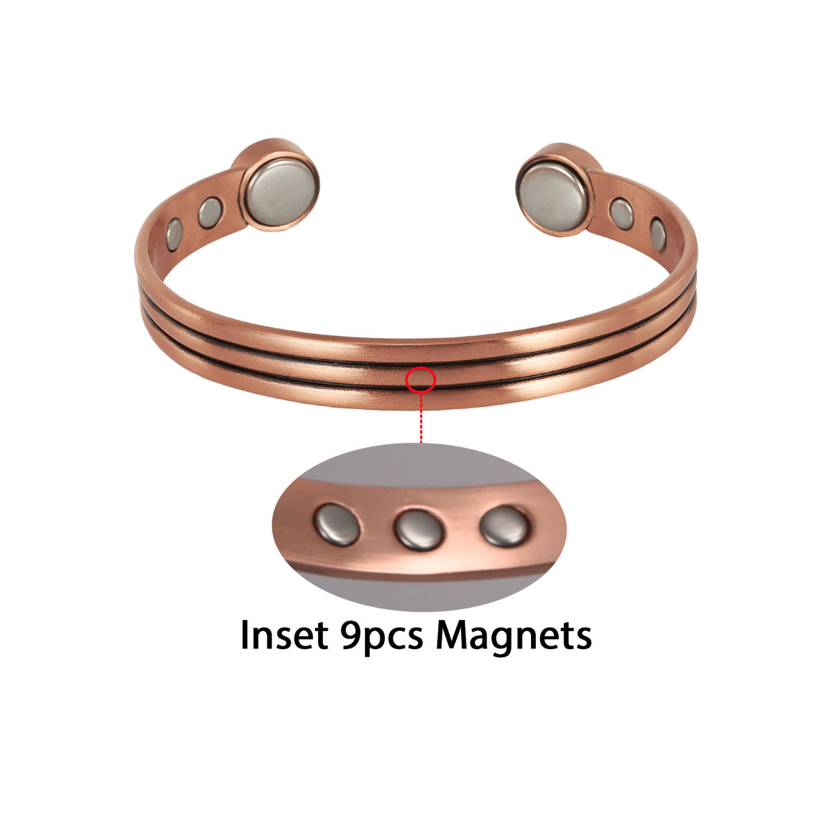 Magnetisches, offenes Armband – Bild 3 | LuxeStyle