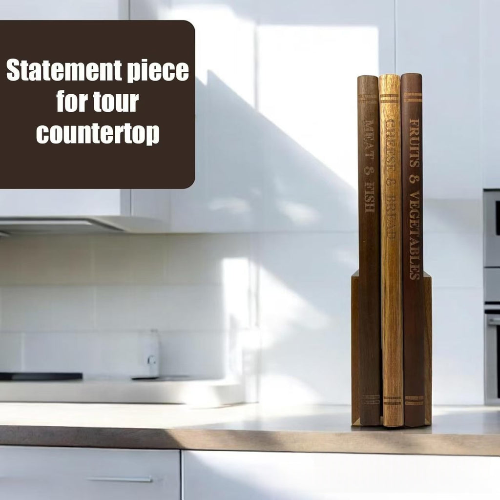Schneidebrett-Set mit Stand