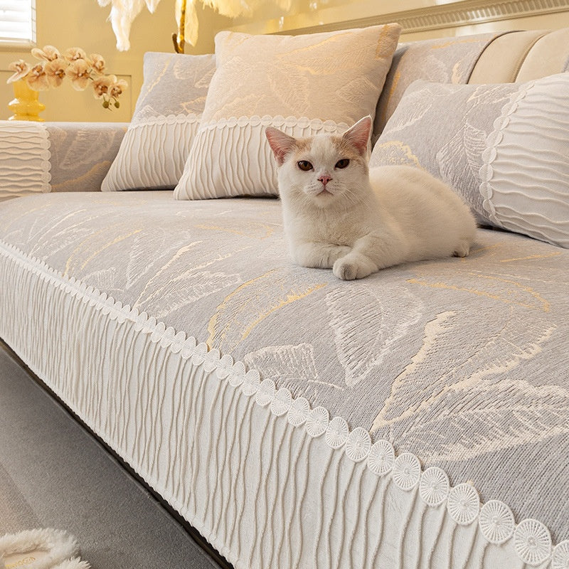 Sofa Kissenhülle mit Blumenmuster – Ansicht 5