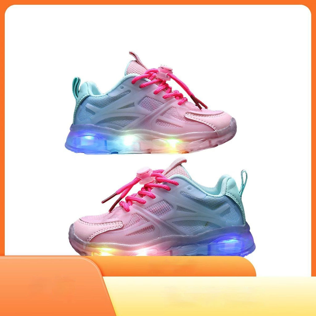 Atmungsaktive Sportschuhe für Kinder mit Licht – Bild 3 | LuxeStyle