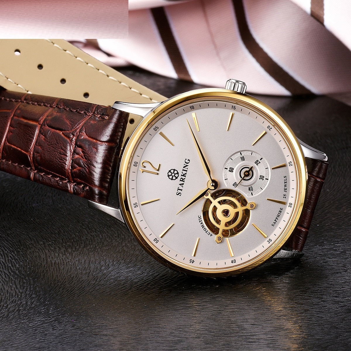 Herrenuhr mit Lederarmband