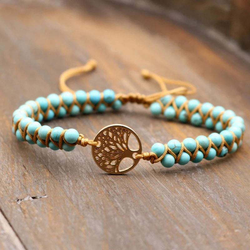 Armband mit Lebensbaum und Naturstein – Bild 5 | LuxeStyle