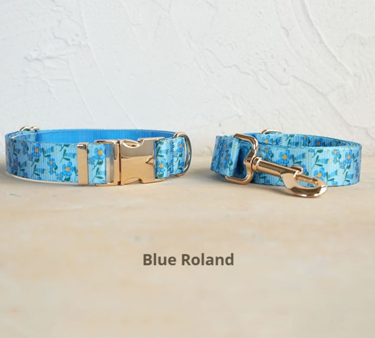 Hundehalsband- und Leinen-Set mit Blumenmuster – Bild 5 | LuxeStyle
