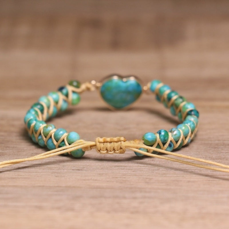 Chakra-Armband mit Herz-Natursteinen – Bild 7 | LuxeStyle
