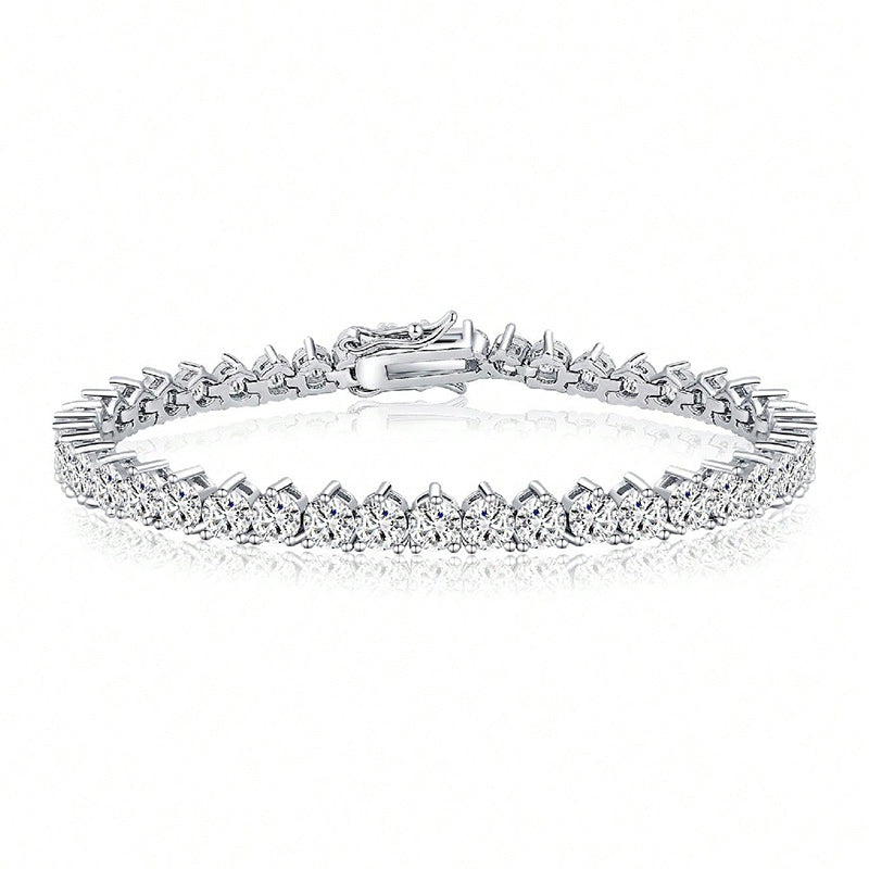 Dreifachklinken-Tennisarmband mit Zirkon | LuxeStyle