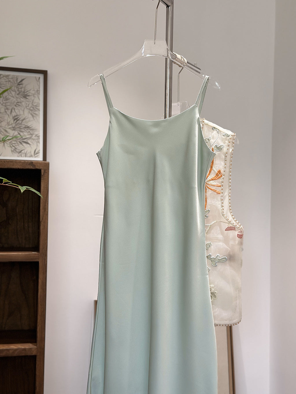 Elegantes Slip Dress im New Chinese-Stil