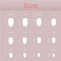 24 Stk. lange Fake Nails mit Wasserrohr-Design – Ansicht 3