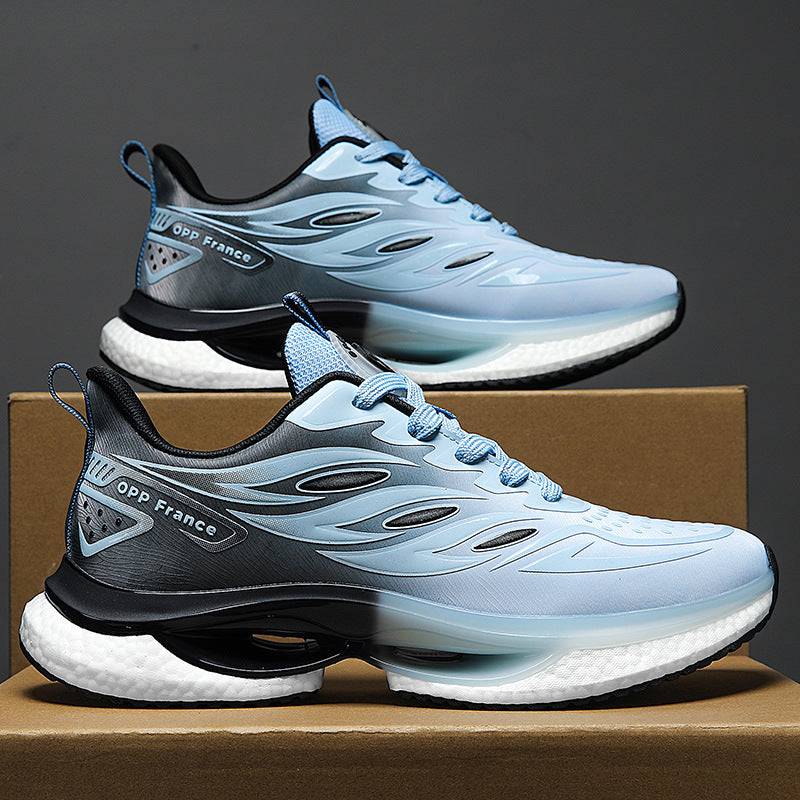 Sneaker aus Leder mit runder Zehenkappe – Bild 7 | LuxeStyle