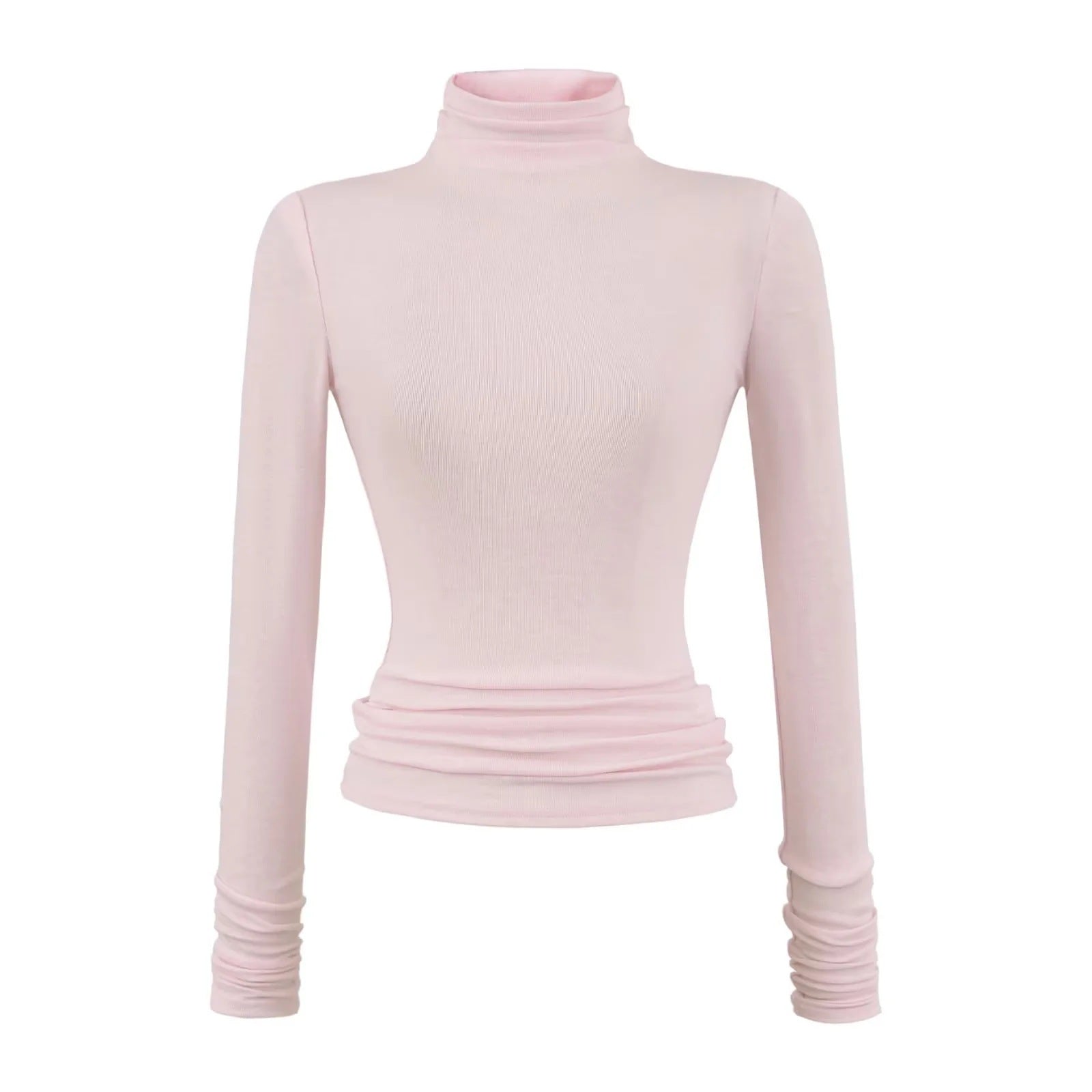 Damen Rollkragen Langarmshirt Slim-Fit – Ansicht 2
