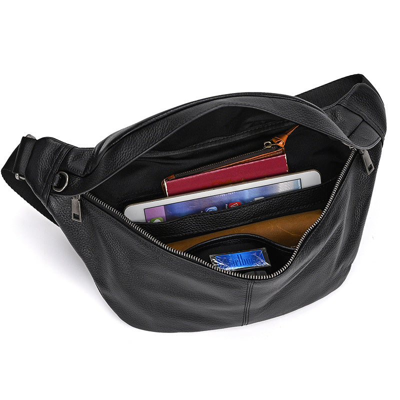 Leder-Brusttasche für Herren