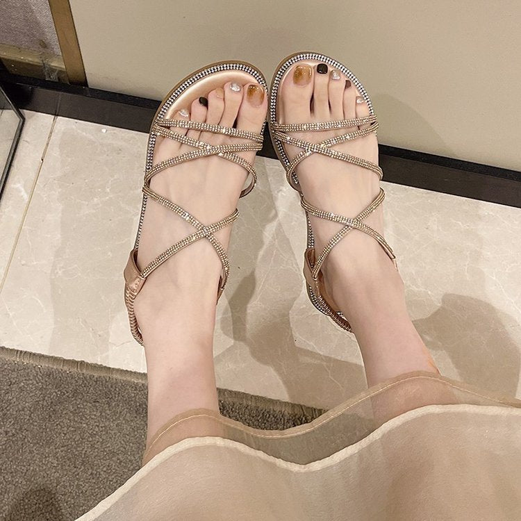 Offene PU-Sandalen für Frühling und Sommer – Bild 7 | LuxeStyle