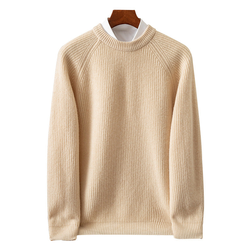 Herrenmode Crew-Neck Pullover mit Ingots Stickerei