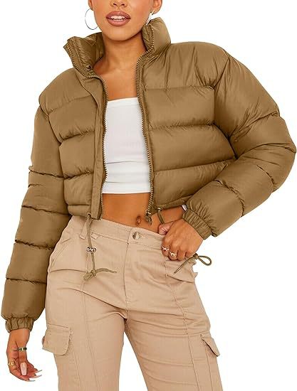 Weisser Pufferjacke mit Seitentasche – Bild 11 | LuxeStyle