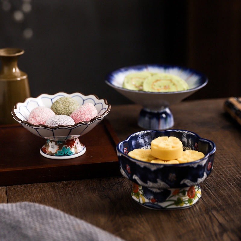 Japanische Keramikschale mit hohem Fuss – Bild 10 | LuxeStyle