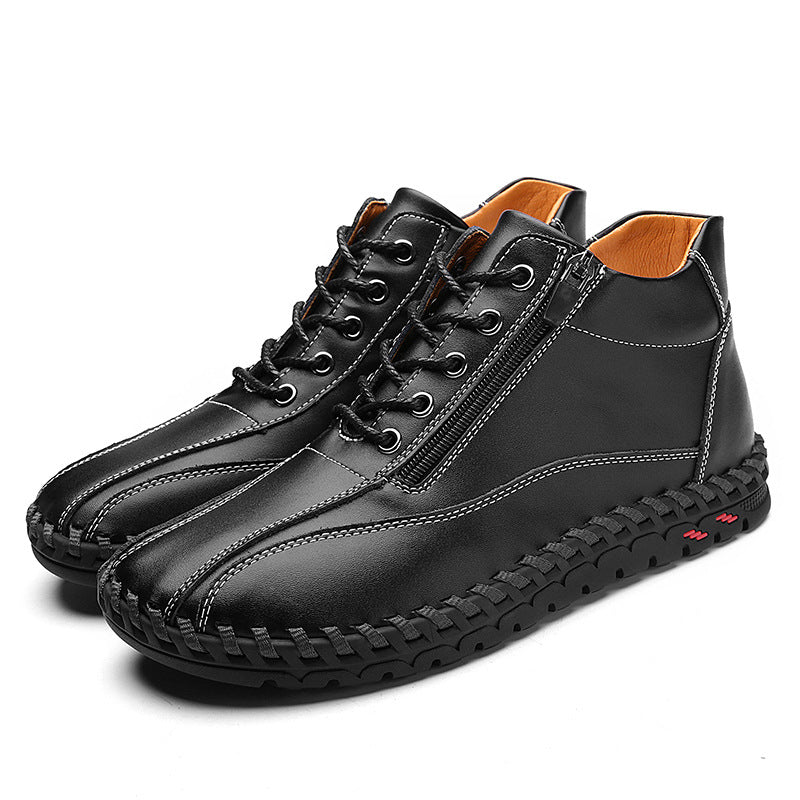 Mid-Top Casual-Schuhe mit Reissverschluss – Bild 4 | LuxeStyle