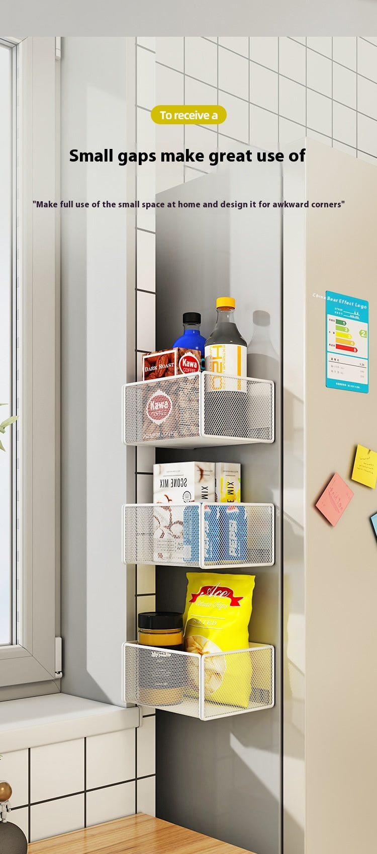 Magnetisches Regal für Kühlschrankseite – Bild 13 | LuxeStyle
