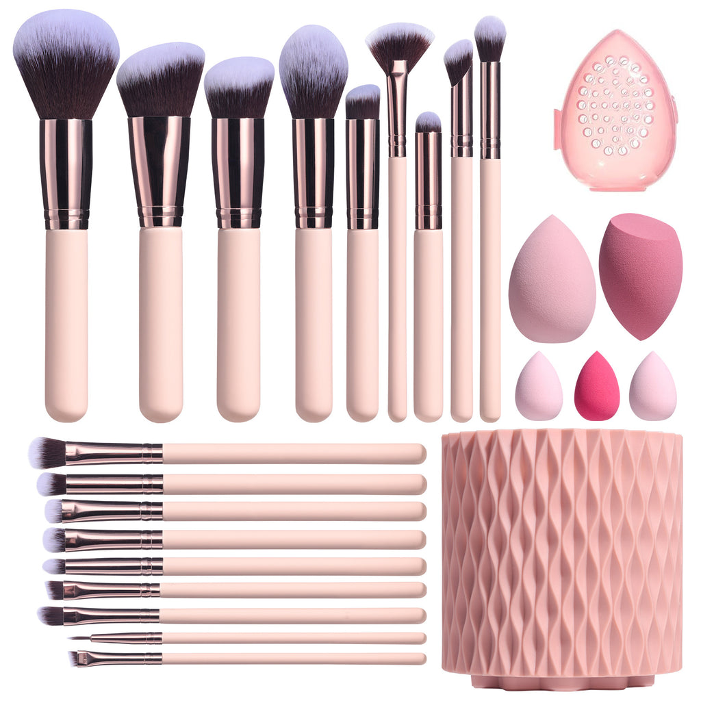 18 Make-up Pinsel-Set im rotierenden Köcher – Bild 1 | LuxeStyle
