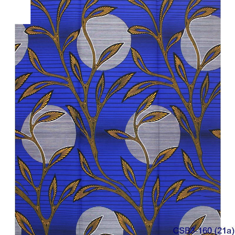 Afrikanischer Baumwoll-Wax-Stoff mit Geometrie-Print – Bild 2 | LuxeStyle