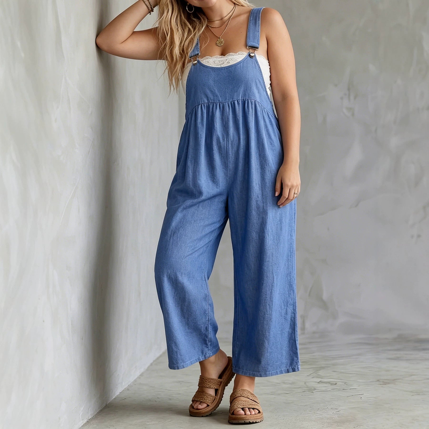 Damen Jumpsuit mit weitem Bein