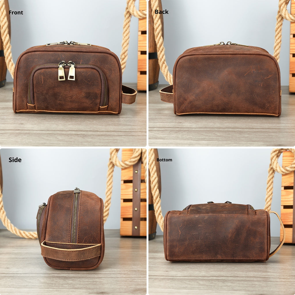 Crazy Horse Leder Vintage Handtasche