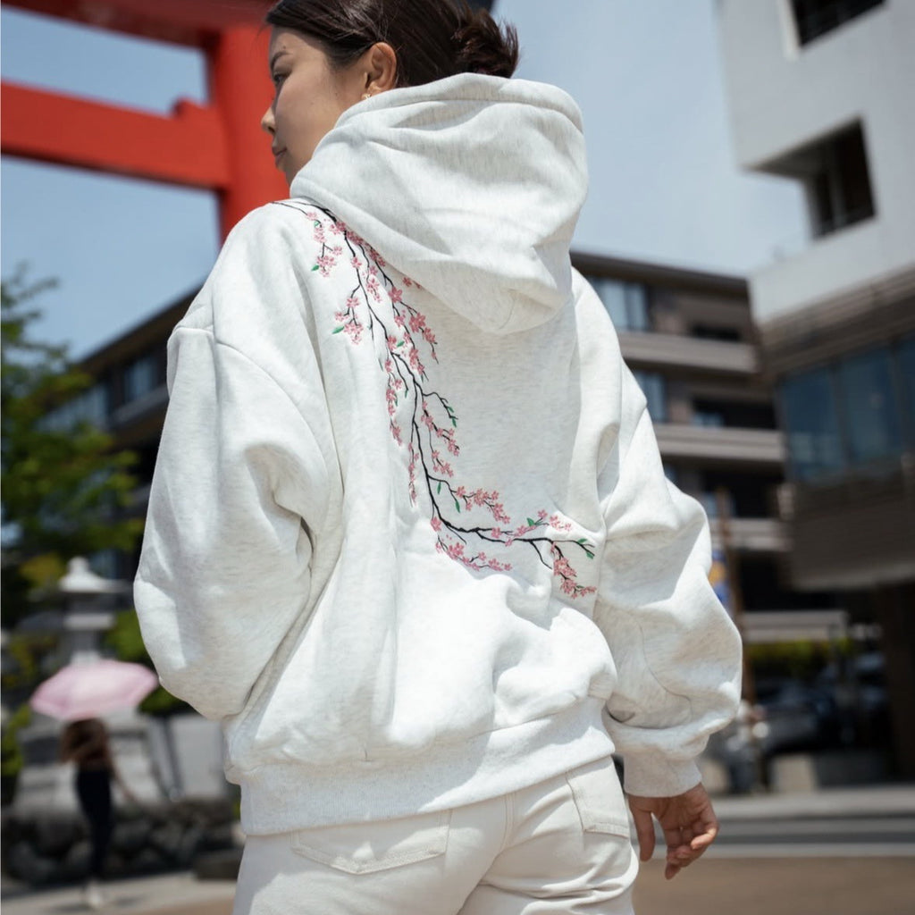 Hoodie Kirschblüte Street Hip Hop Retro