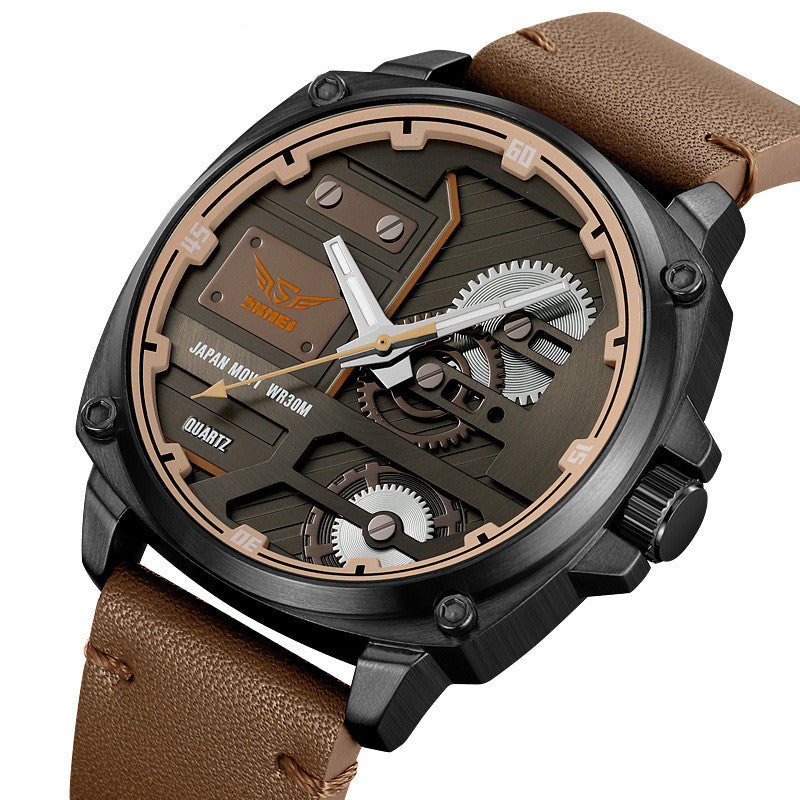 Quarz-Armbanduhr für Herren, wasserdicht