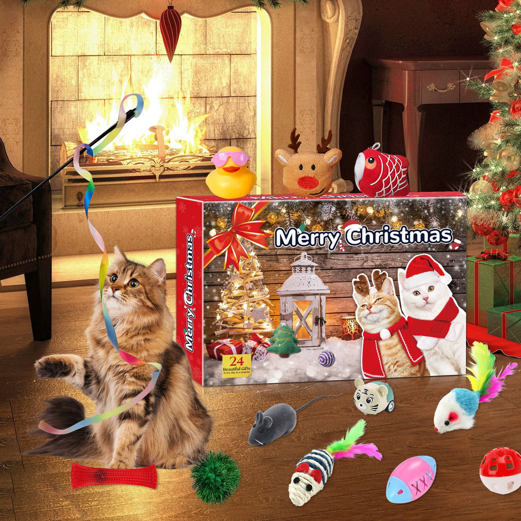 Weihnachts-Countdown Katzen Spielzeug