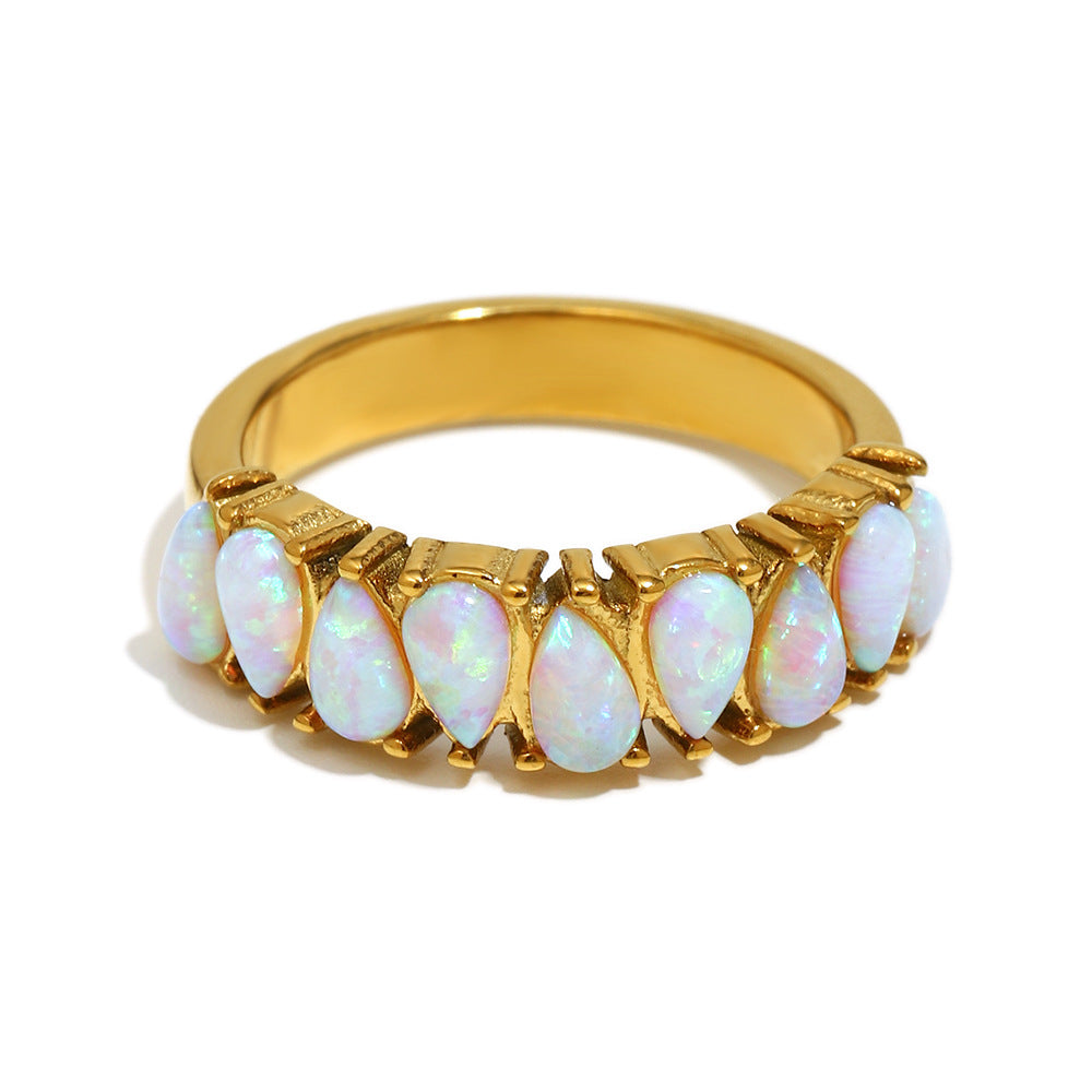 Eleganter Nischen-Design-Ring aus Edelstahl