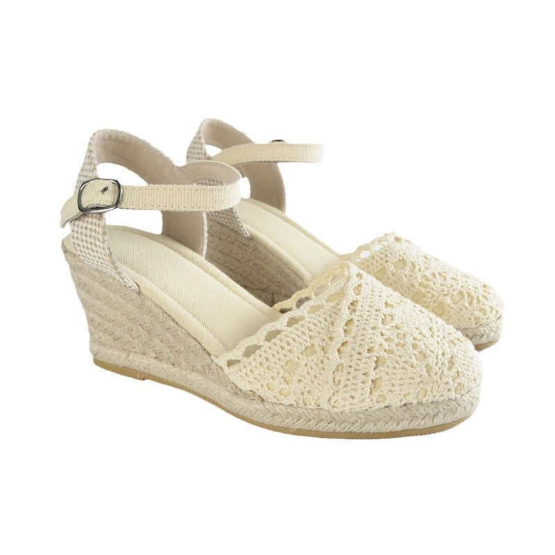 Keilsandalen aus Strohgeflecht – Bild 3 | LuxeStyle