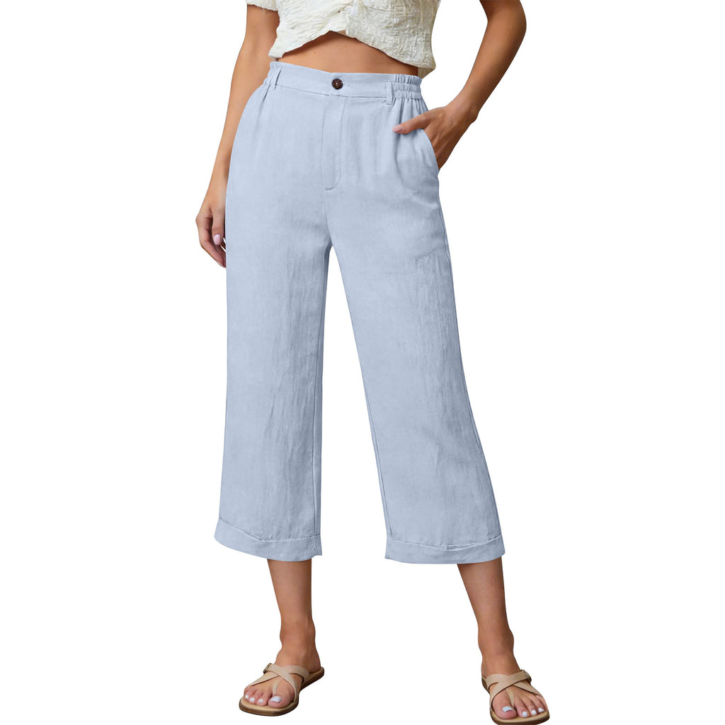 Luftige Caprihose mit Taschen für den Sommer