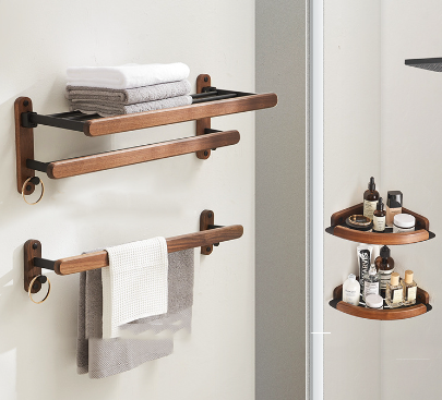 Doppellagiges Handtuchregal zur Wandmontage – Bild 5 | LuxeStyle