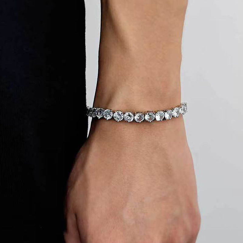Dreifachklinken-Tennisarmband mit Zirkon – Bild 3 | LuxeStyle