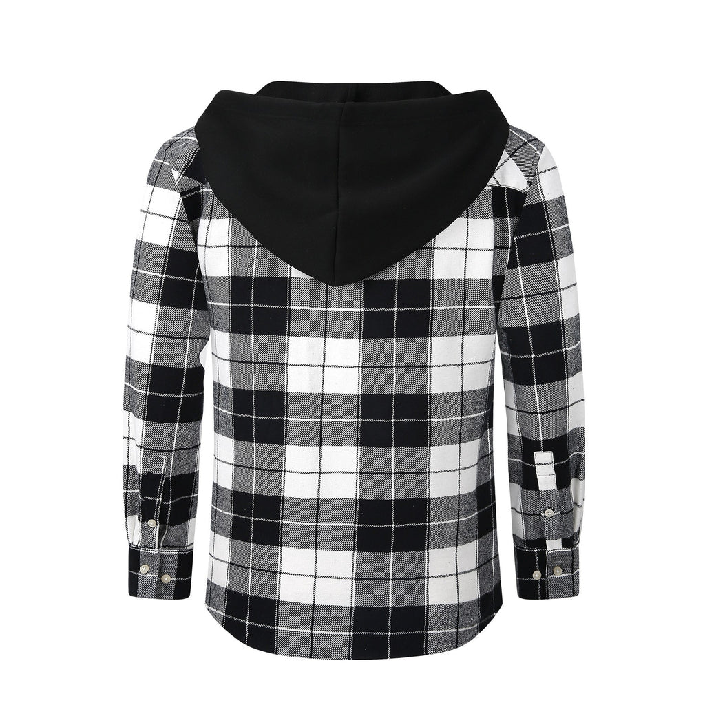Hoodie mit Plaid-Muster – Bild 4 | LuxeStyle