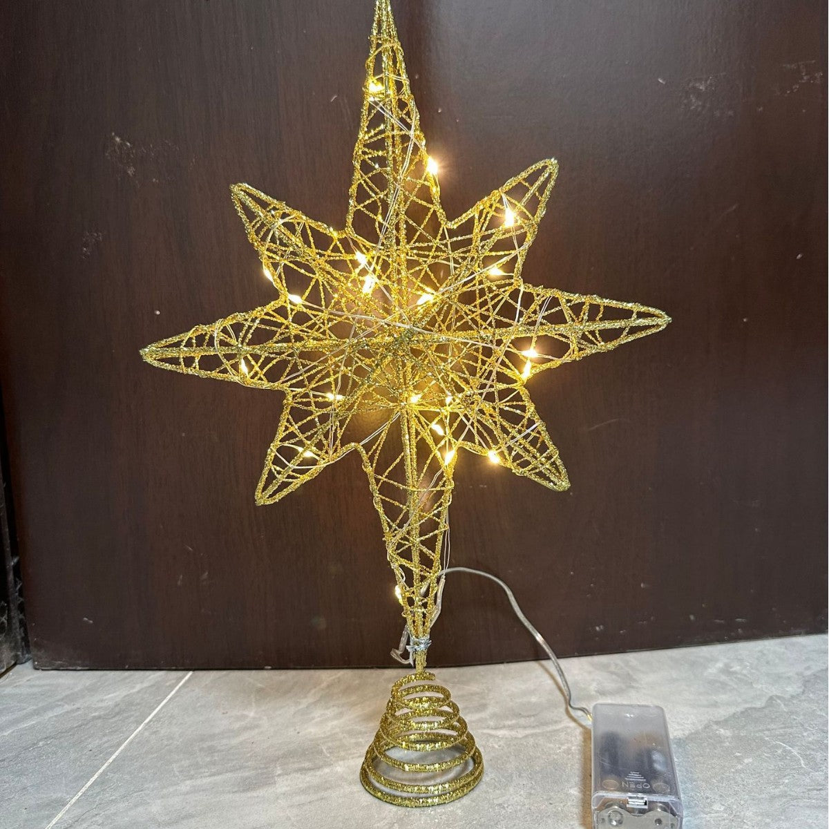 Explosionsstern für Weihnachtsbaum, gegossenes Eisen, 20 × 30 cm, 20 – Bild 2 | LuxeStyle