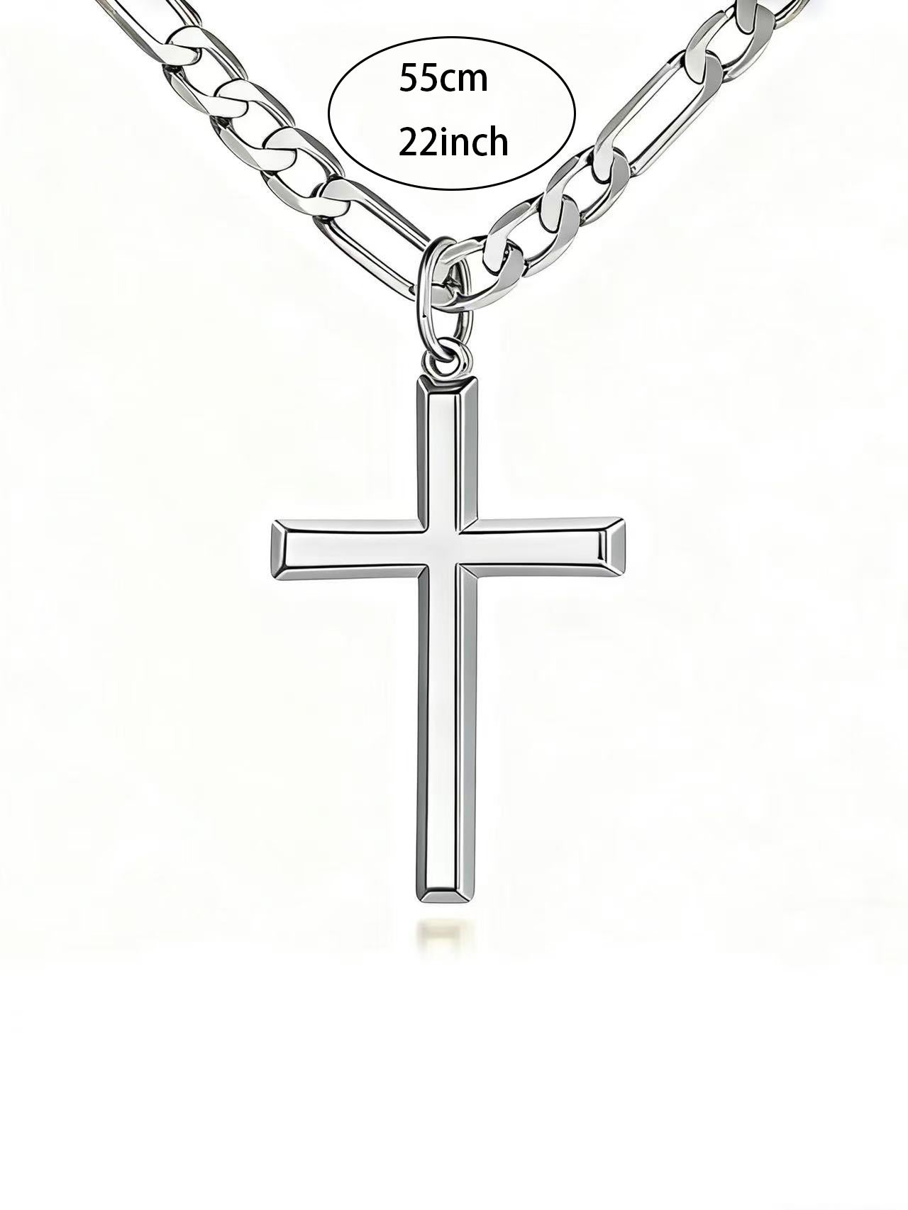 Kreuz-Halskette Gold · Edelstahl-Anhänger