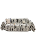 Chenille Sofaüberwurf «Schwarz-Weiss» | LuxeStyle